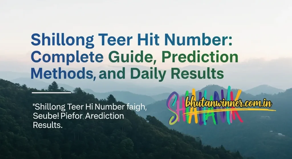 Shillong Teer Hit Number: Complete Guide, Prediction Methods, and Daily Results