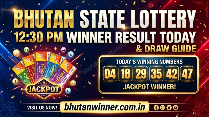 Bhutan State Lottery 12.30 PM Winner 